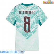 Camisa de time de futebol Portugal Bruno Fernandes #8 Replicas 2º Equipamento Feminina Mundo 2026 Manga Curta